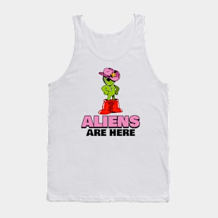 Funny Alien Aliens Meme Tank Top